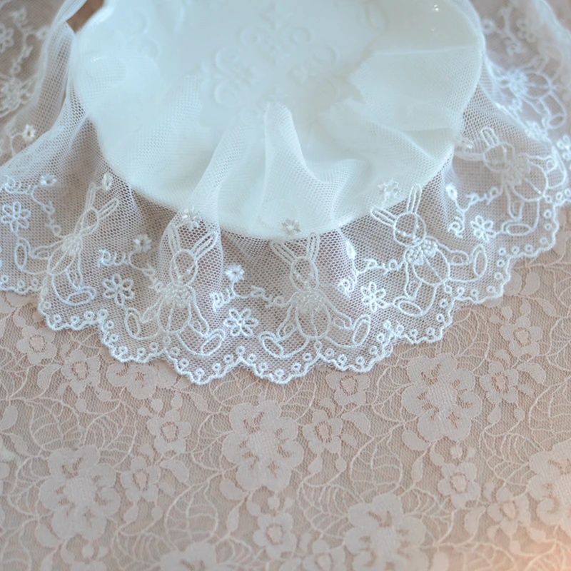 Кружево #811 молочного шелка ширина 10 2 см Белая швейцарская вуаль кружево в
