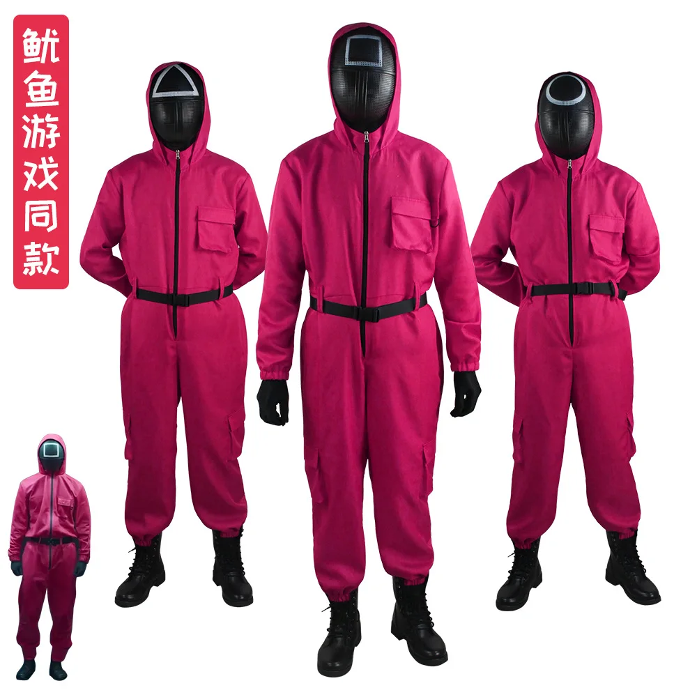 

Whole network new product trend good goods A squid Game costume with a red carnival jumpsuit