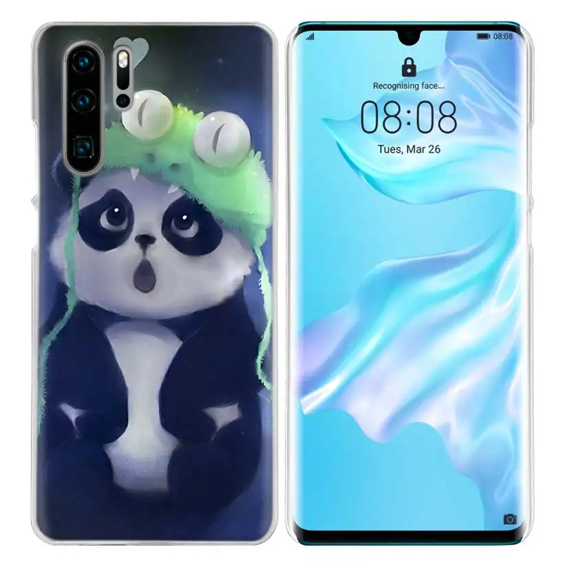Чехол для huawei Honor P20 mate 20 10 P10 P9 P8 8X9 Lite P Smart+ Plus Nova 3i прозрачный чехол с милыми животными пандой
