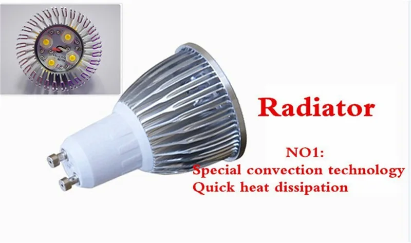 Новинка 1 шт./лот высокая мощность gu10 220 В 6 Вт 9 12 15 led не затемнения cob прожектор
