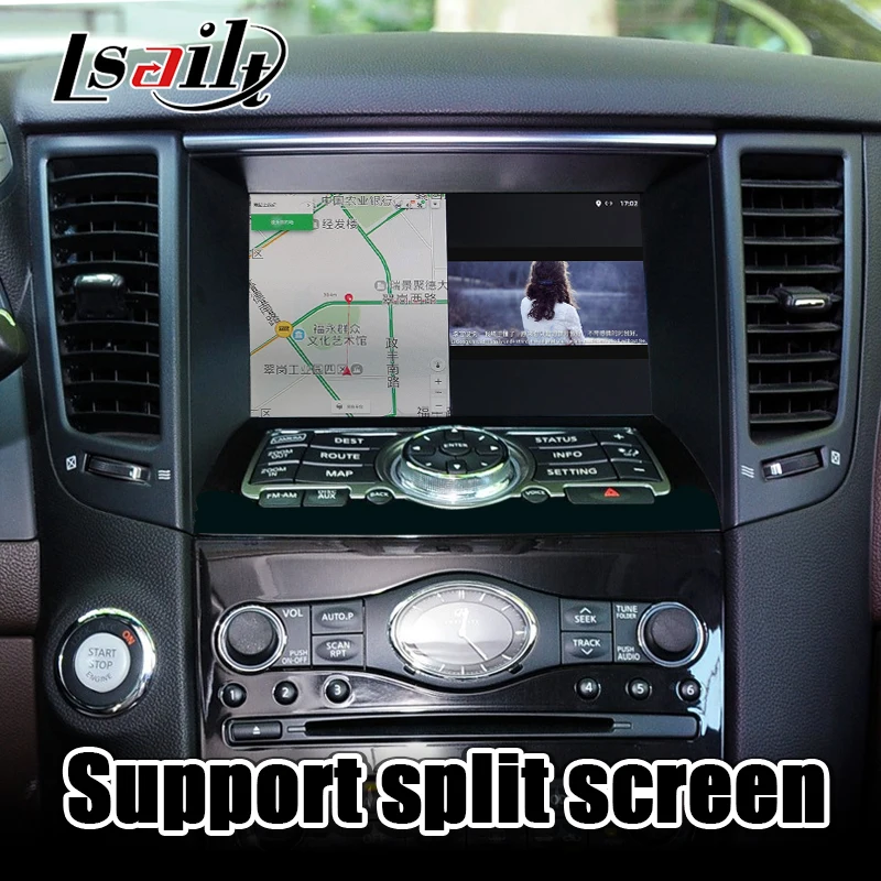 Lsailt 4 Гб CarPlay/Android мультимедийный интерфейс для Infiniti FX50 2014 2018 с YouTube NetFlix Spotify EX JX|GPS