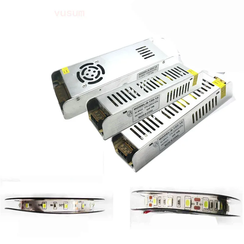 DC12 V светодиодный трансформатор от 110 В до 220 1A 2A 3.2A 5A 8.5A 10A 12.5A 16.5A 20A 30A|adapter transformer|110
