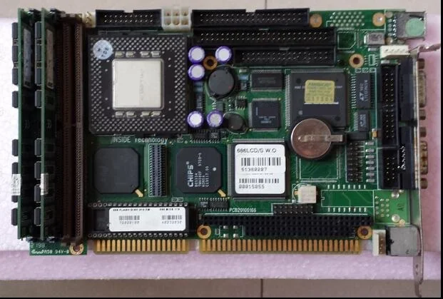 100% оригинальная материнская плата IPC 686LCD/s слот ISA Промышленная полуразмерная