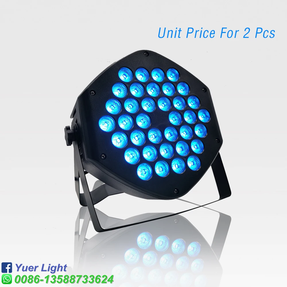 Unit Price For 2Pcs 36X3 Вт RGB 3в1 светодиодный светильник для мытья Мини DJ диско сценический светильник ing Effect оборудование DMX контроллер для маленьких Paty KTV Клубные Свадебные - Цвет: Unit Price For 2Pcs