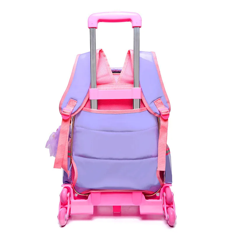 Съемный Детский Школьный рюкзак на колесиках детские школьные сумки для девочек