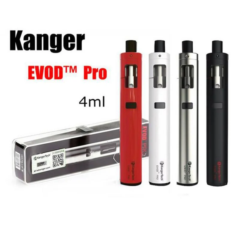 100% оригинальный Kanger eVod Профессиональный стартовый пакет все в одном дизайне 4 мл