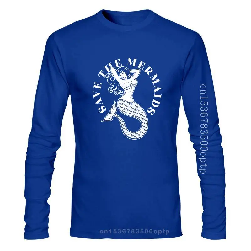 

New Mens Save The Mermaids Funny Joke Cute Fantasy T-Shirt Birthday Gift Present Fitness Tee Shirt