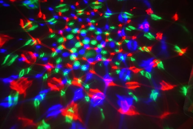 Светодиодные RGB-лампы E27 со смешным хрустальным шариком автоматическая