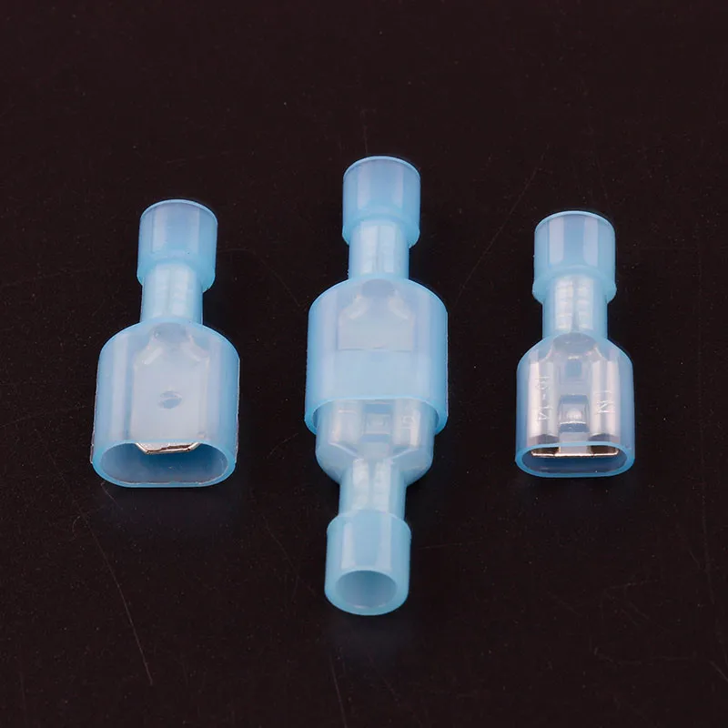 50 шт./25 пар синий/красный/желтый Лопата обжимные разъемы Мужской и Женский нейлон