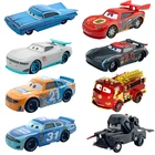 Мини-гонщики Disney Pixar Тачки 3, быстрые гонки с молнией Маккуин, майтер, Джексон шторм, Рамирес, собирающая машинка, металлические детские игрушки для мальчиков