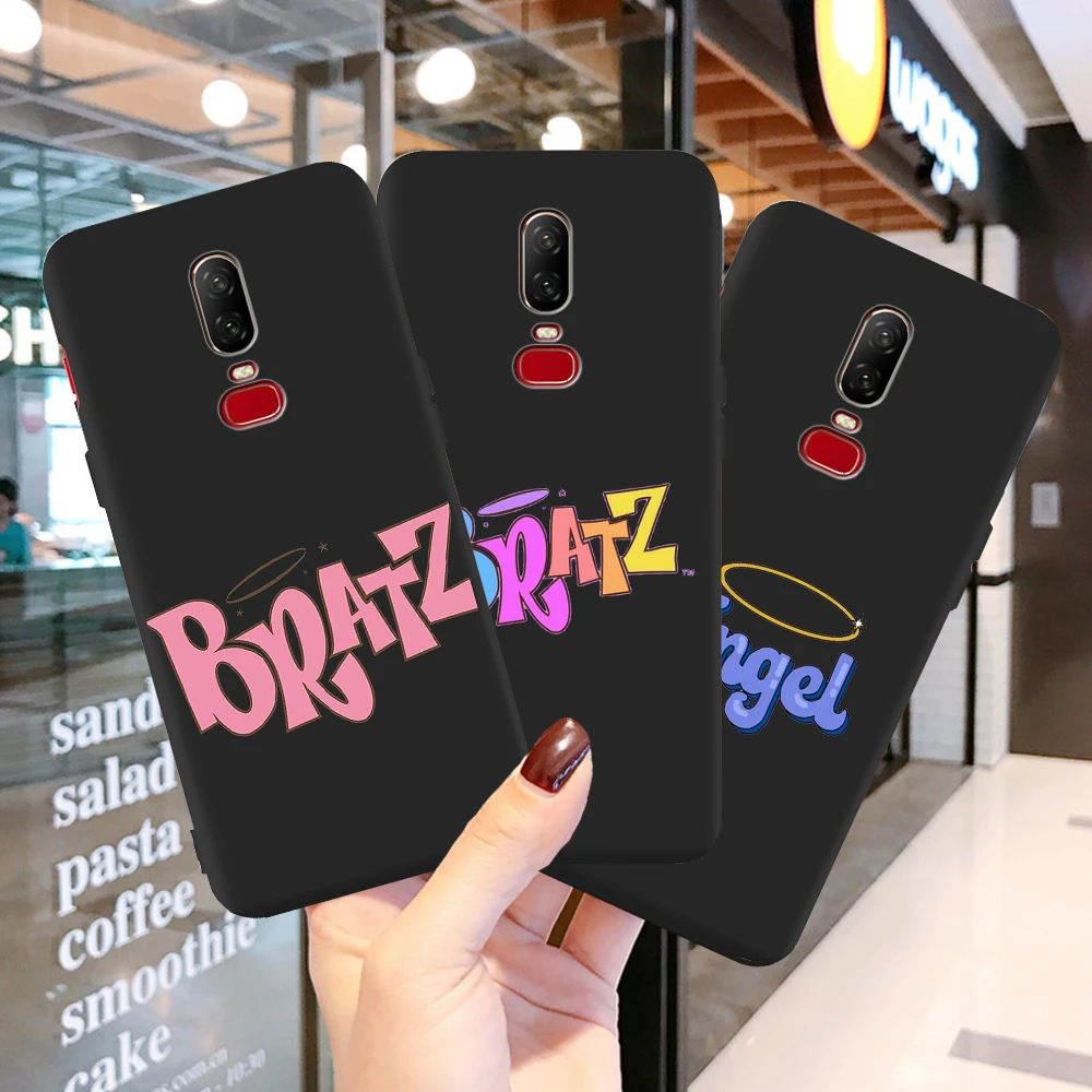 Brand Doll Bratz Angel Baby Letters for Oneplus 8 5 6 7 One Plus 5T 6T 7T 8 Pro Phone Case Coque Funda Cover Luxury Etui Capas