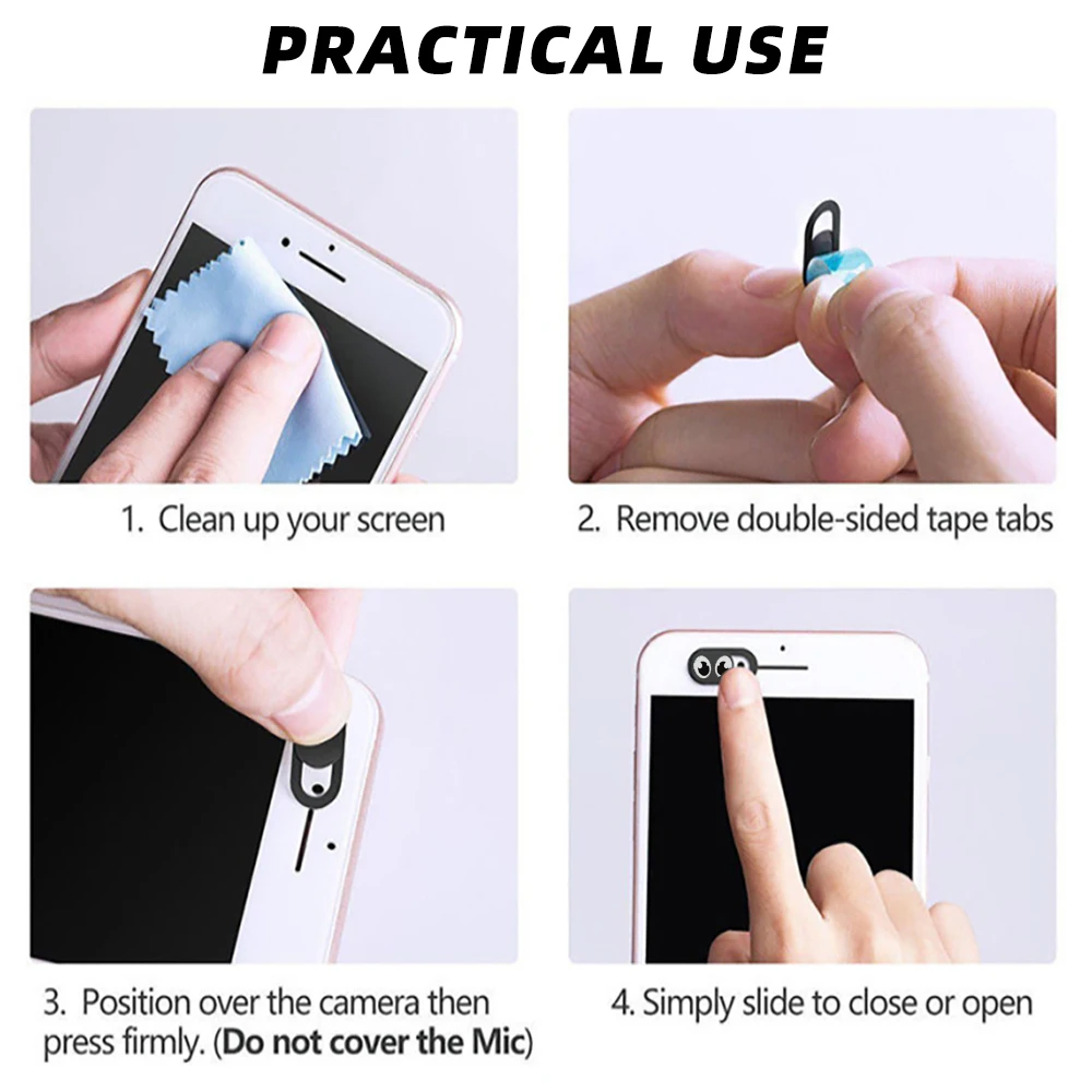 

Universal Webcam Cover Phone Lenses Antispy Camera Cover For iPad Macbook Web Laptop PC Tablet Privacy Sticker For Xiaomi
