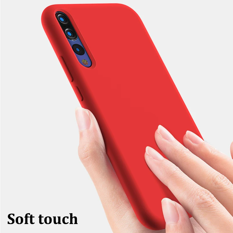 Original silicone case for Huawei P20 Lite P30 Mate 10 20 Pro 20X Y6 Y7 Y9 2018 |