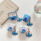 Catoon Синий Монстр подвеска 2021 AirPods 3 Чехол Apple AirPods 2 Чехол AirPods Pro чехол IPhone наушники аксессуары