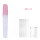 Иглы для бисероплетения MIUSIE, 3 размера, 30 шт., иглы с игольницей диаметром 0,45 мм и 32 мм 55 мм 80 ммдлинный инструмент для вышивания