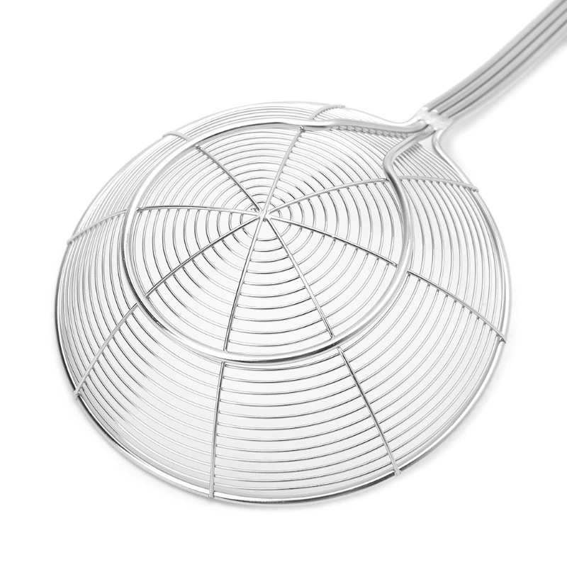 

W3JA Solid Spider Strainer Skimmer Ladle Stainless Steel Kitchen Utensil Tool