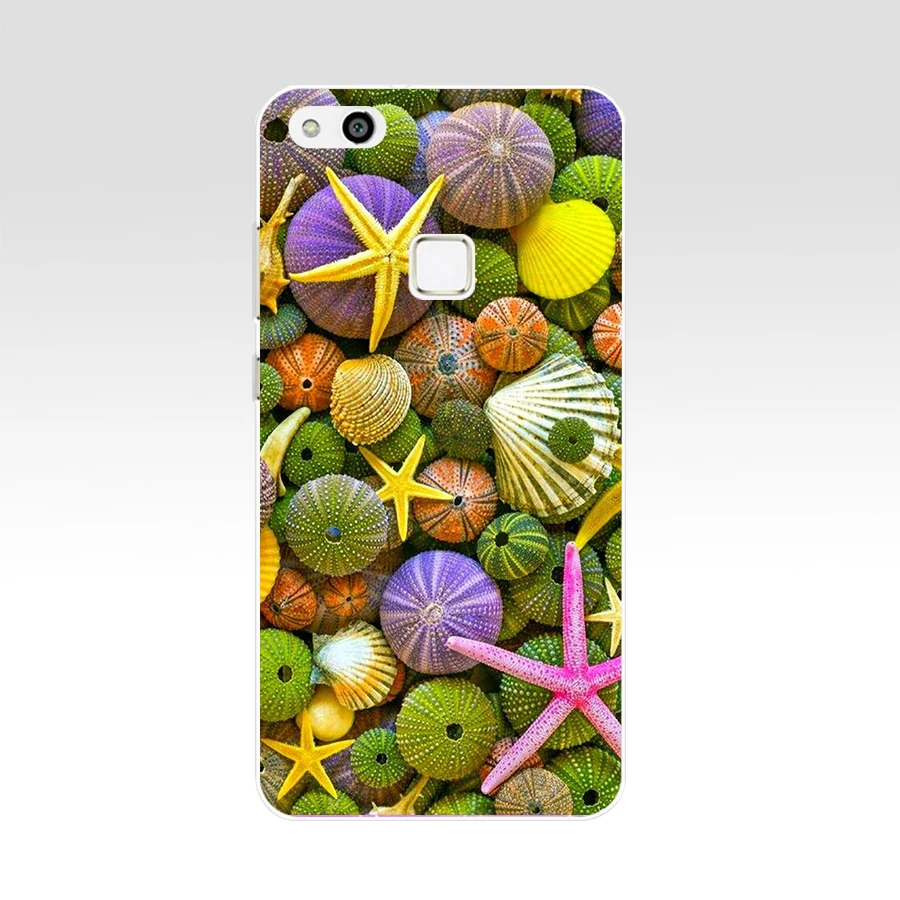 314FG желтая Морская звезда на море Мягкий Силиконовый ТПУ чехол для huawei Honor 9 p10 mate 10