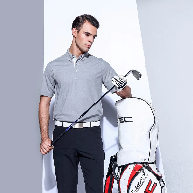 Мужская рубашка поло EAGEGOF быстросохнущая дышащая Спортивная одежда для гольфа с