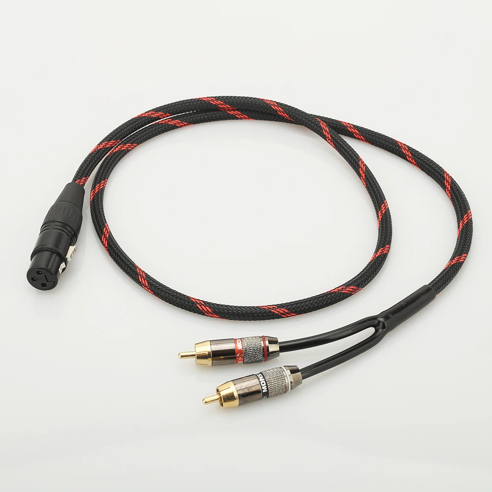 A54 Hifi Canare XLR для женщин 2RCA аудио кабель ПК усилитель для мобильного телефона межблочный высококачественный XLR кабель для мужчин RCA кабель