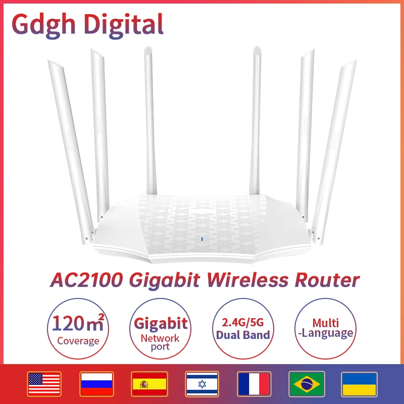 GLAC21 Беспроводной WI-FI маршрутизатор AC2100M удлинитель для головок 2 4G/Wi-Fi 5 ГГц