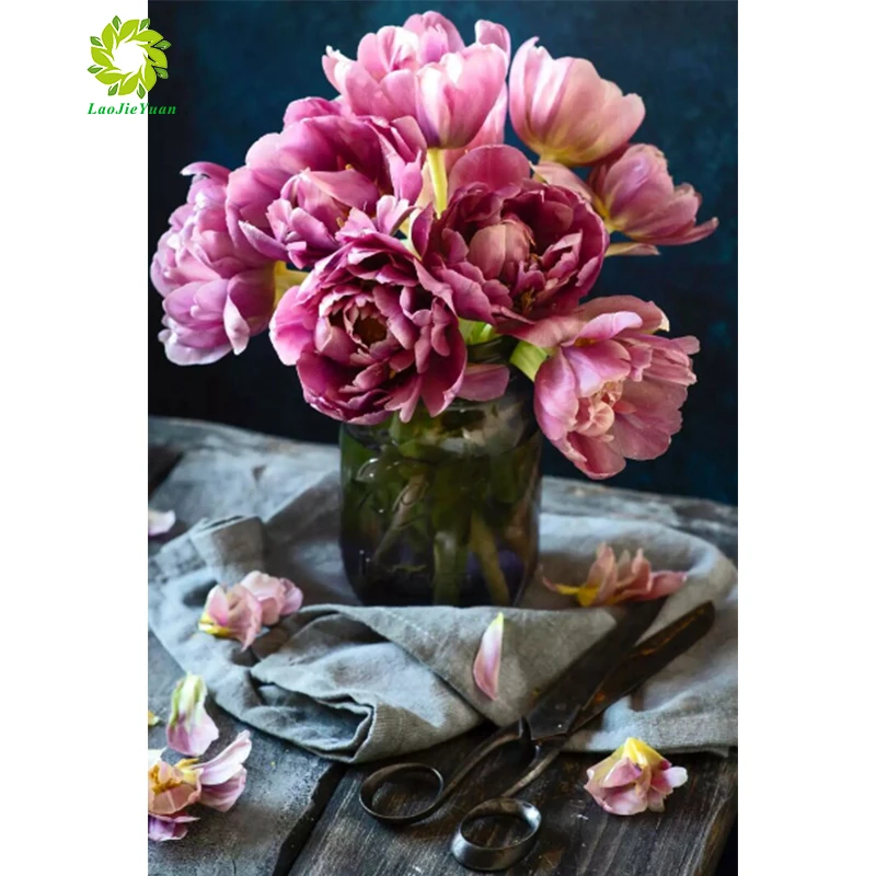 Love flower 5d DIY Алмазная вышивка крестиком полностью квадратная/круглая мозаика
