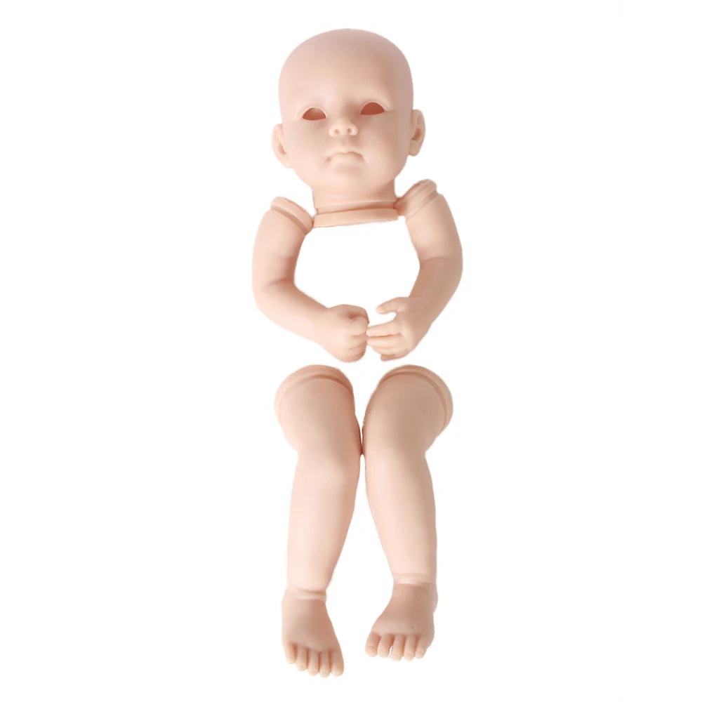 DIY пустой набор мягкий reborn doll kit части куклы силиконовая виниловая головка 3/4 руки