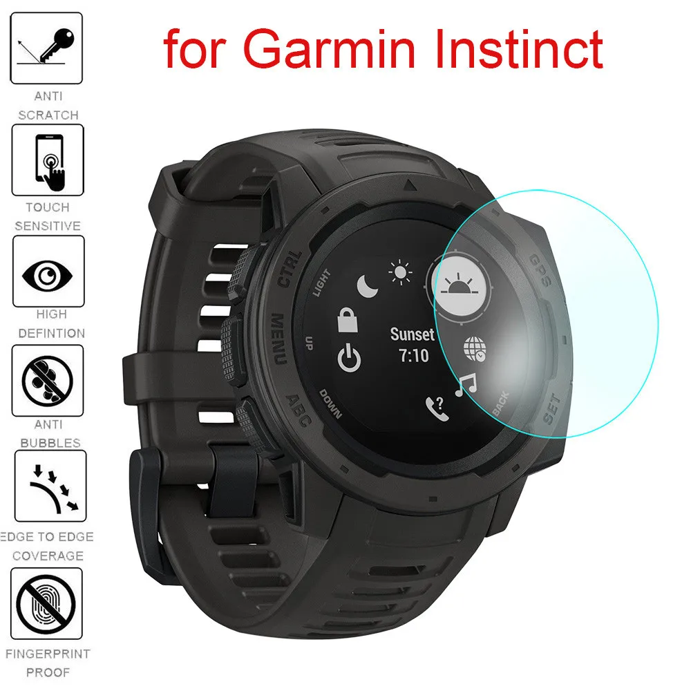 

Защитная пленка для экрана из закаленного стекла для смарт-часов Garmin Instinct Защитная пленка для браслета