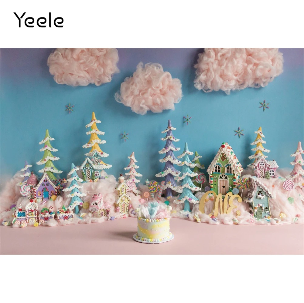 

Yeele Birthday Backdrop Photocall Prop Interior Baby Shower Cloud Portrait Backgrounds Photographic Photography For Photo Studio
