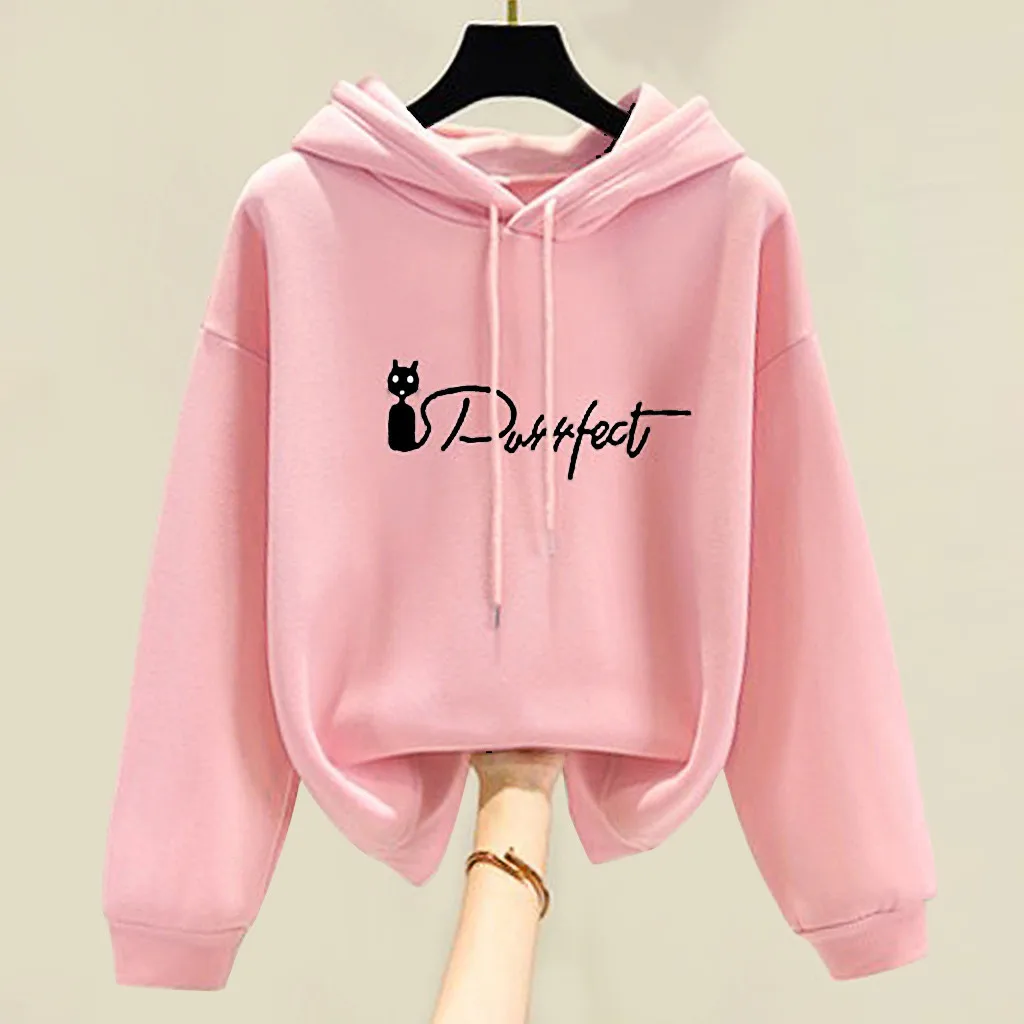 Милые стильные осенние толстовки для девочек кашемировый топ с капюшоном