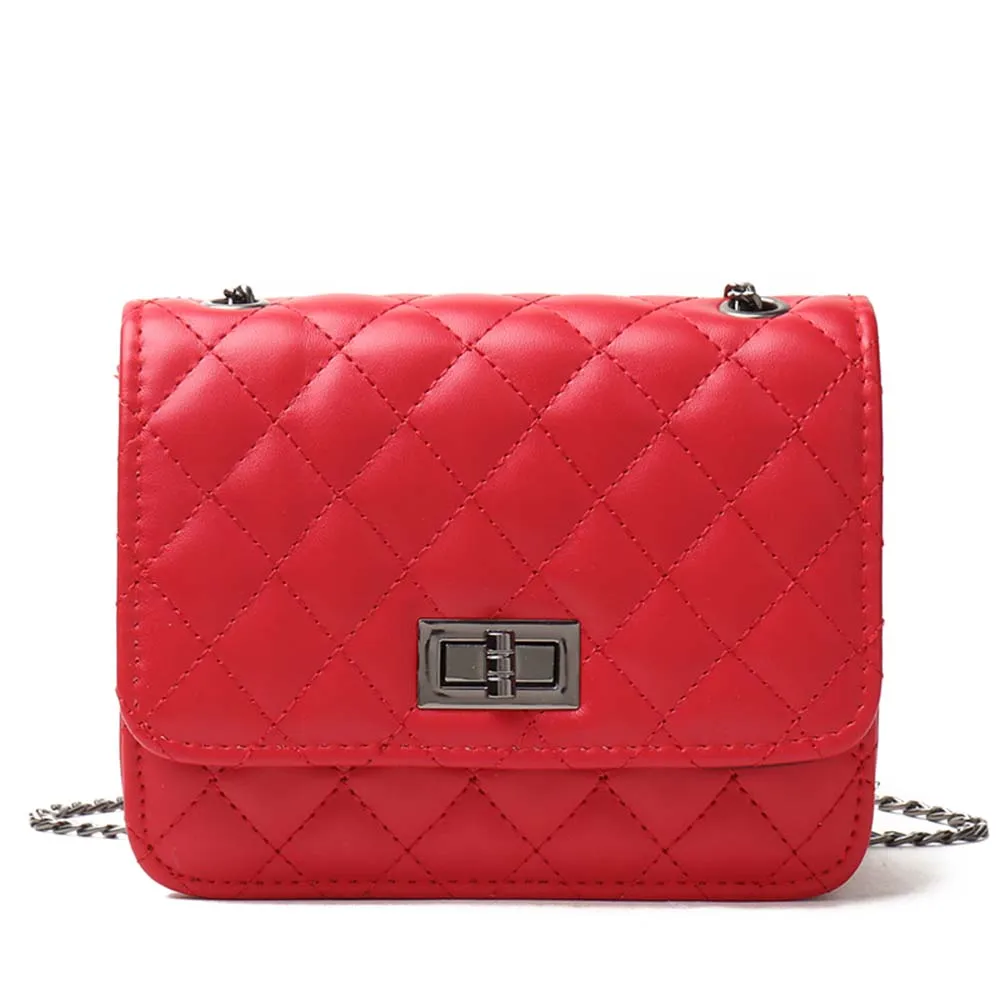 

Luxury Design Ladies Bag 2021 New Trendy Rhombus Chain Bag Messenger Bag Fashion Single Shoulder Handbag 31539