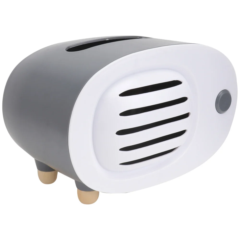 

1Pc Household Tissue Box Retro Radio Shaped Storage Box Desktop Napkin Case