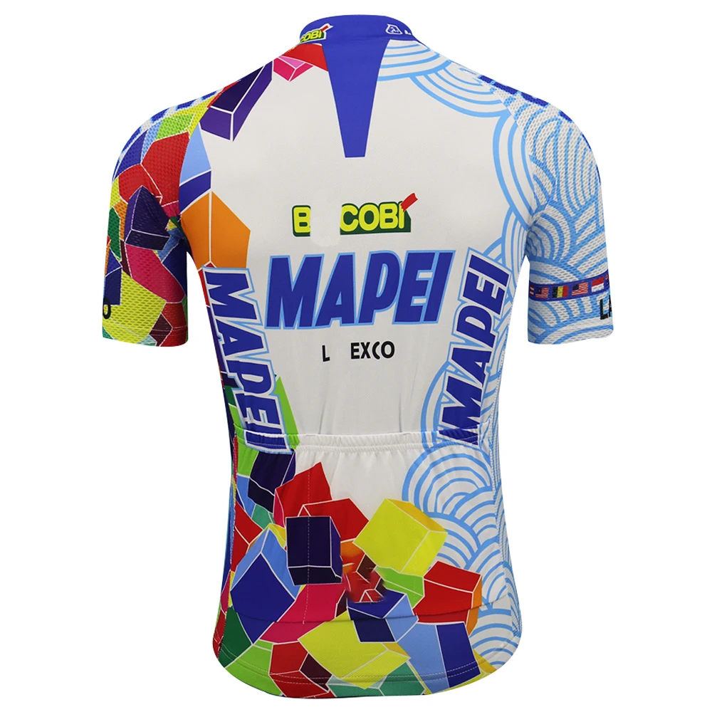 Классическая велосипедная одежда MAPEI ropa ciclismo mtb ретро дышащая Майо ciclismo|Майки для