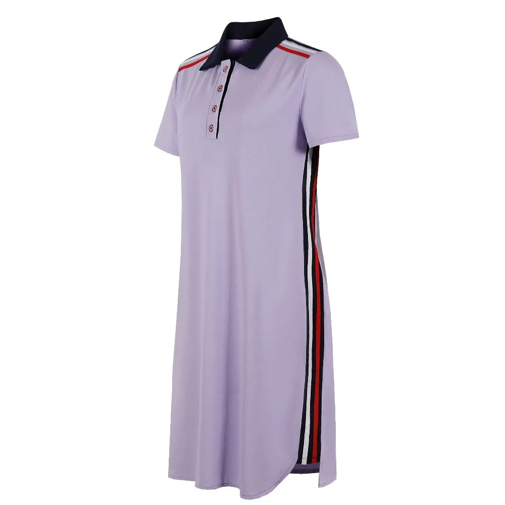 Fashion Brand Women Polo Dress T Shirt Short Sleeve Summer Elegant Dresses Patchwork Female Casual Oversized 6XL Vestidos