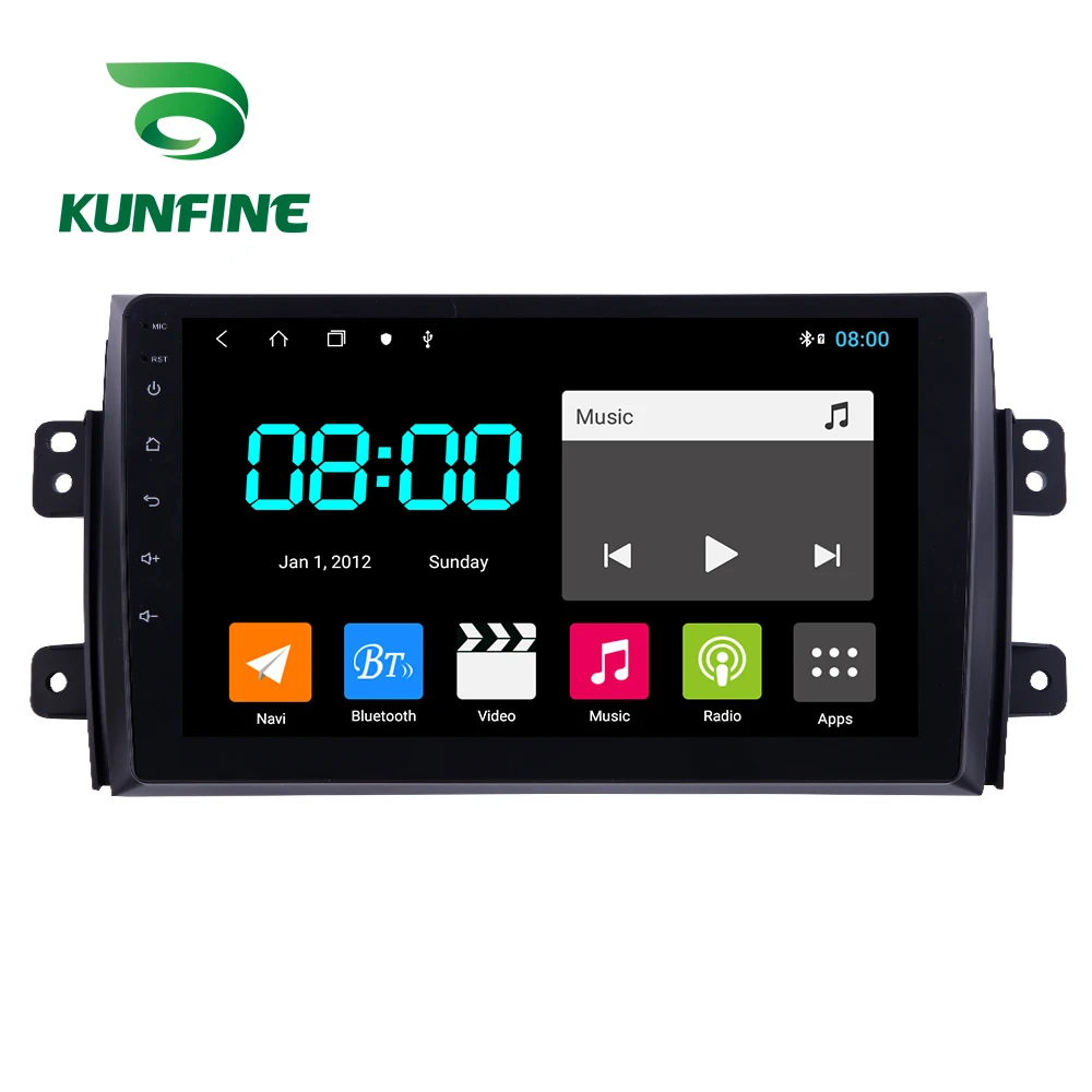 Магнитола с GPS навигацией Восьмиядерный процессор 1024*600 Android 10 0 для Suzuki SX4 2006