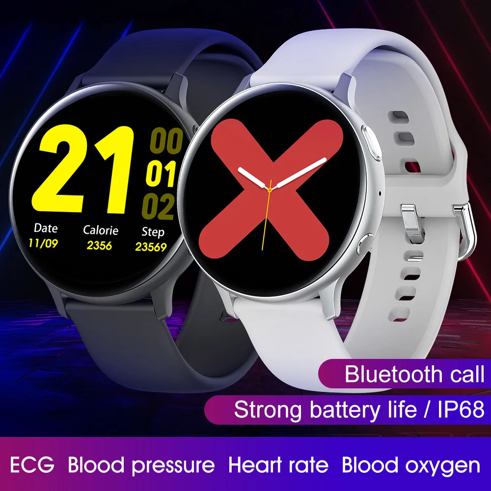 2020 s2 ecg ppg smart watch men women bluetooth call ip68 waterproof heart rate sports smartwatch for android ios fitness watch free global shipping