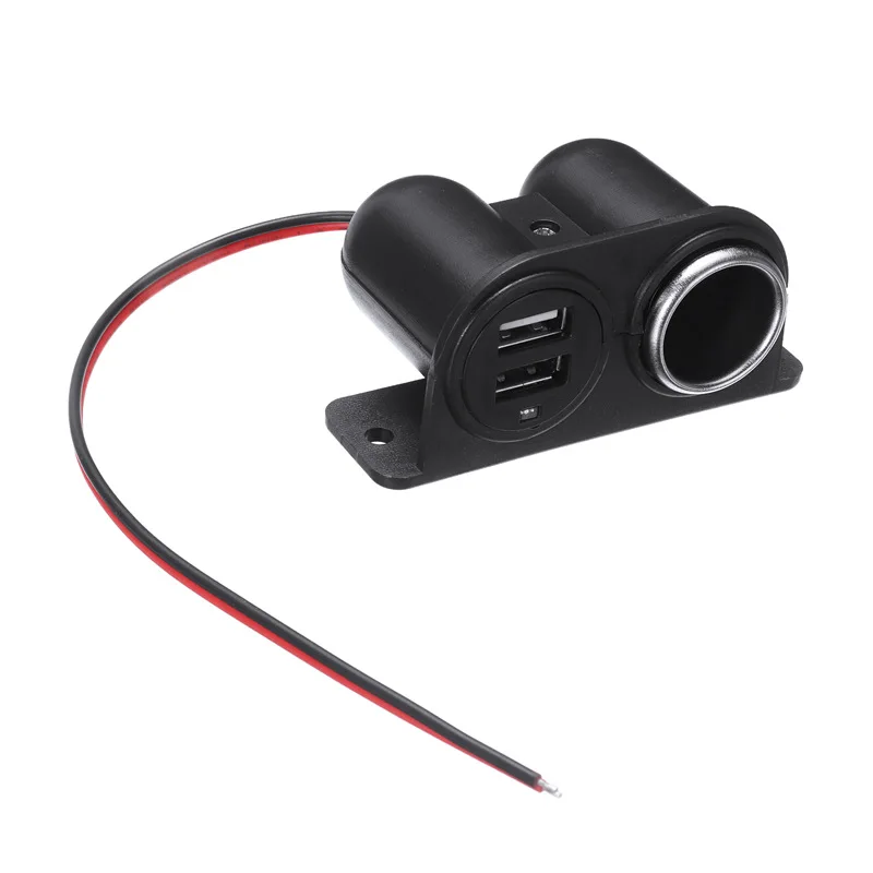 12 В розетка для автомобильного прикуривателя двойной USB зарядное устройство