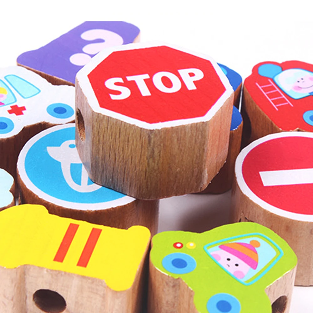 Детская игрушка с начесом из мультфильма деревянная diy бусины фруктовым животным