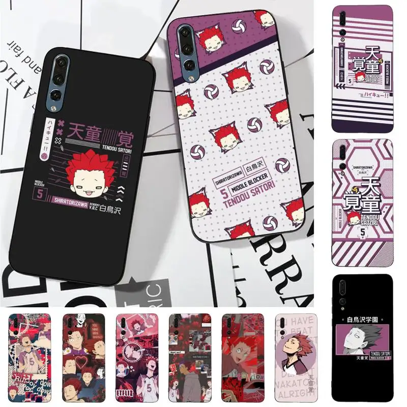 

FHNBLJ Tendo Satori Haikyuu Anime Phone Case for Huawei P30 40 20 10 8 9 lite pro plus Psmart2019