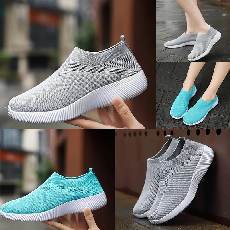 

New high quality wholesale moms shoes flying socks womens shoes cross border leisure soled sports shoes elderly shoes 24