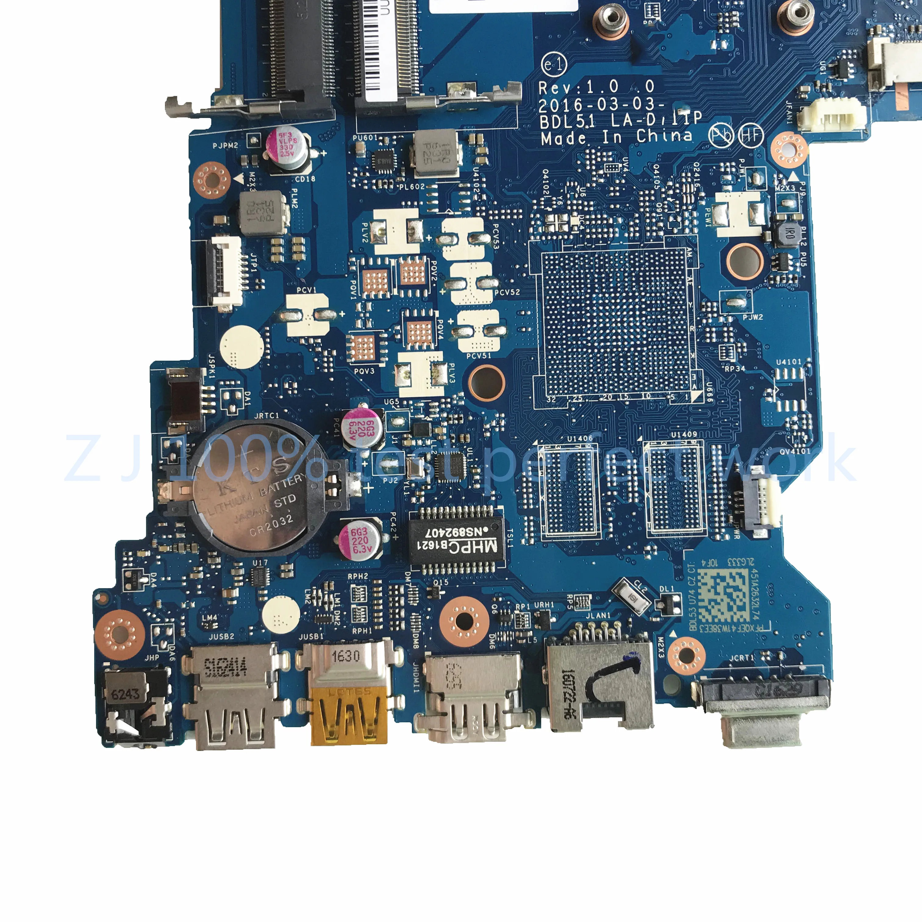Материнская плата для ноутбука HP 255 G5 Series с процессором AMD E2-7110 858589-601 BDL51 LA-D711P 100%