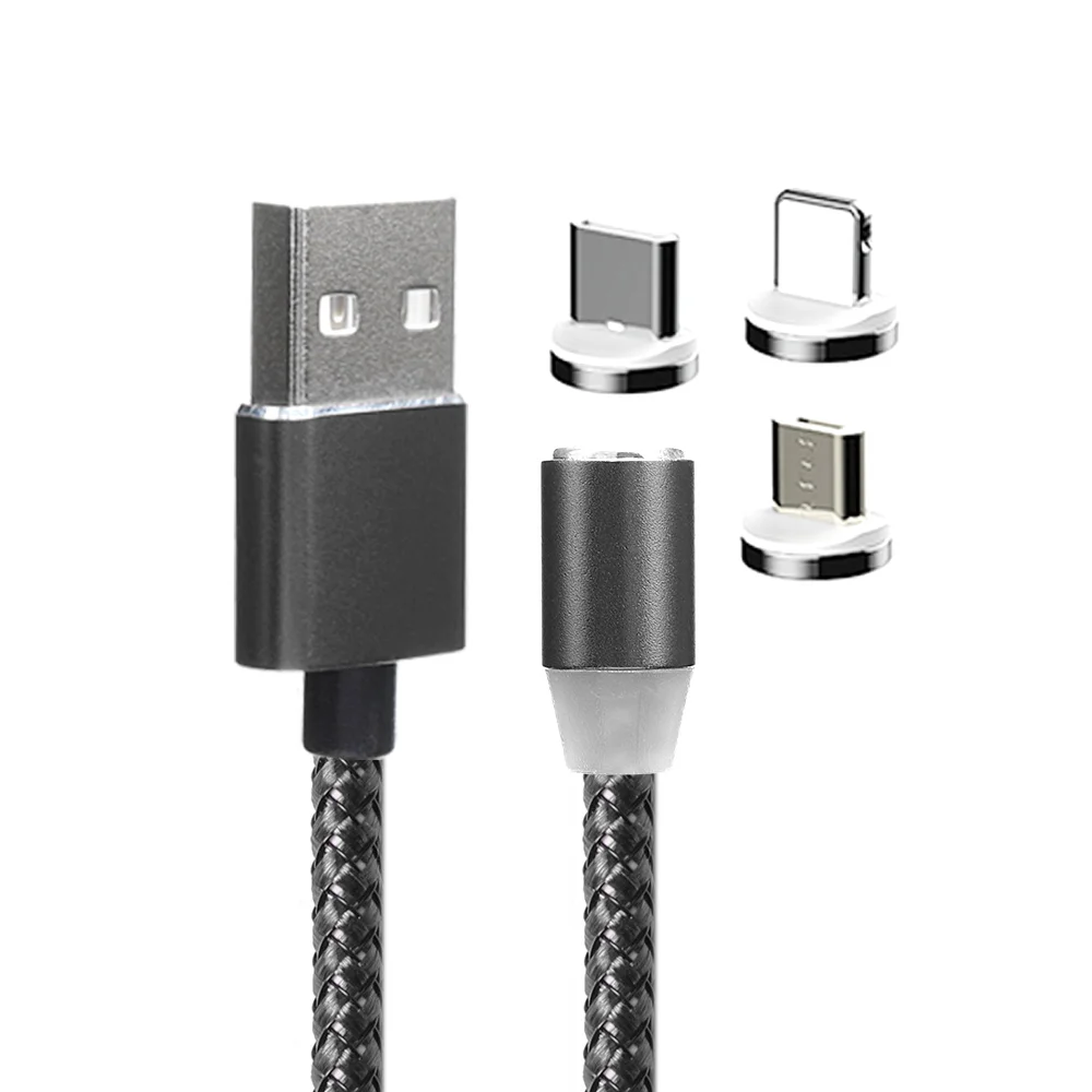 PCER USB кабель для мобильного телефона Быстрая зарядка usb type C с магнитной головкой