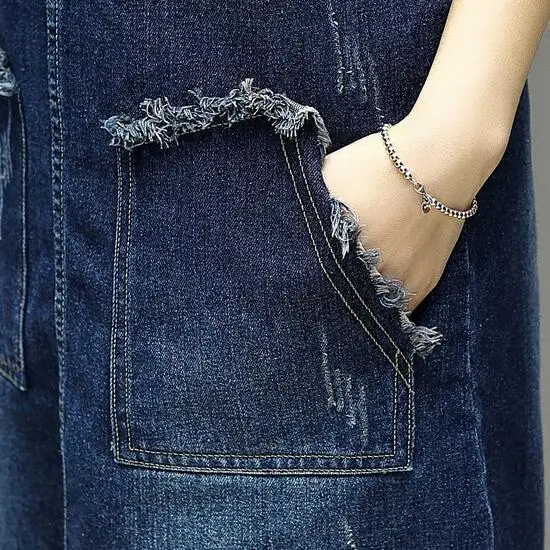 2020 джинсовое платье осень лето повседневное свободное сарафан комбинезон на