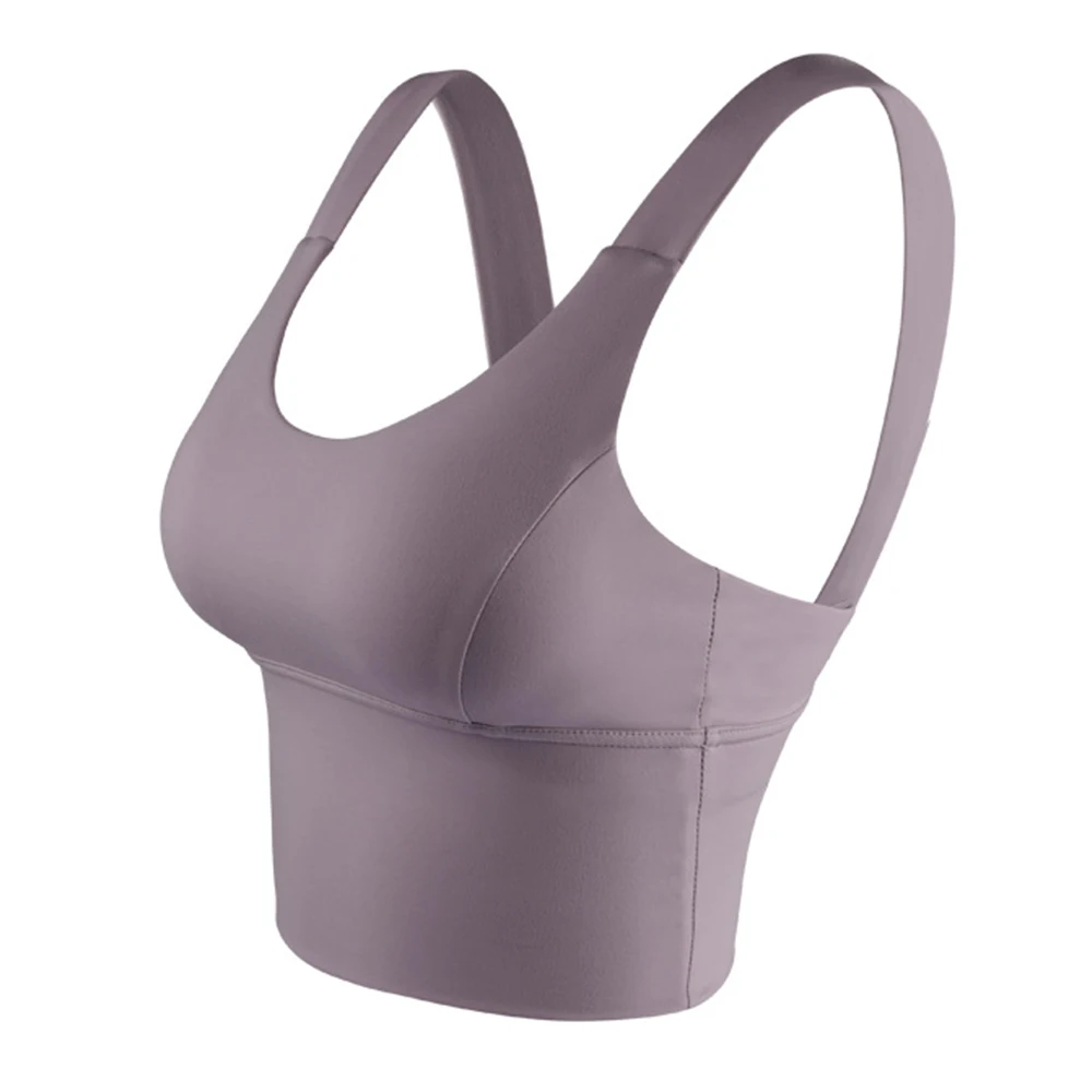 

New Fabric Woman Sports Top Shockproof Breathable Back U-shaped Women Yoga Bra Sexy Crop Tops Sports Wear Exercise Clothes