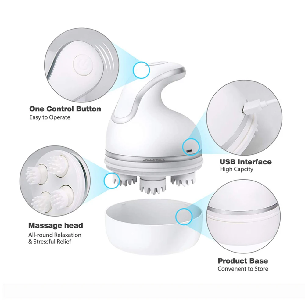 Умный электрический массажер для головы домашних животных беспроводной кошек и