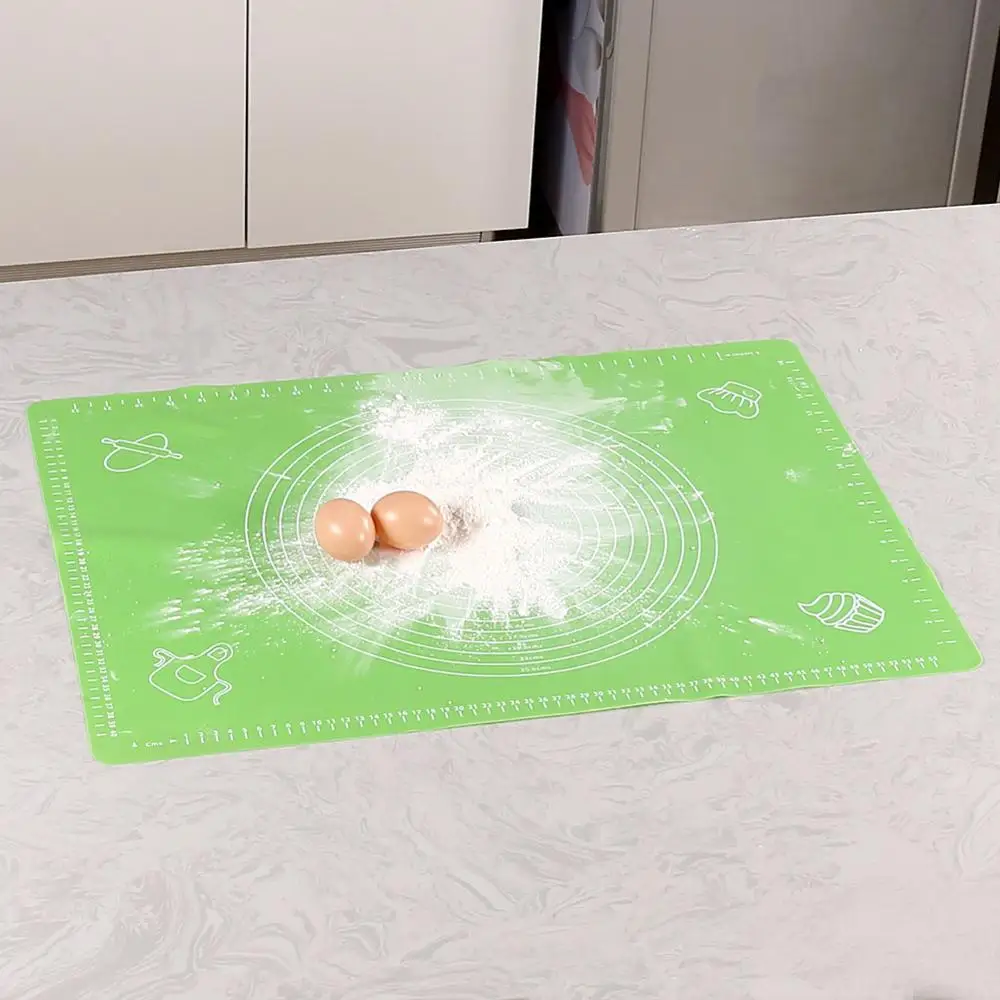 Антипригарный силиконовый коврик для выпечки со шкалой подкладка раскатки теста