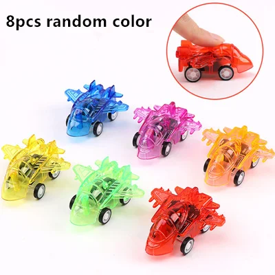 8pcs random color 12 шт., мини-автомобиль-гонщик, детские игрушки на день рождения, товары для мальчиков, наполнители для пиньяты - Цвет: 8pcs random color