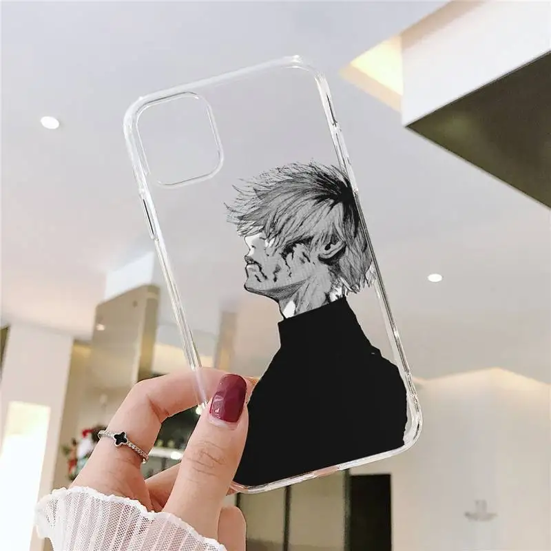 

Tokyo Ghoul Phone Case Transparent soft For iphone 5 5s 5c se 6 6s 7 8 11 12 plus mini x xs xr pro max