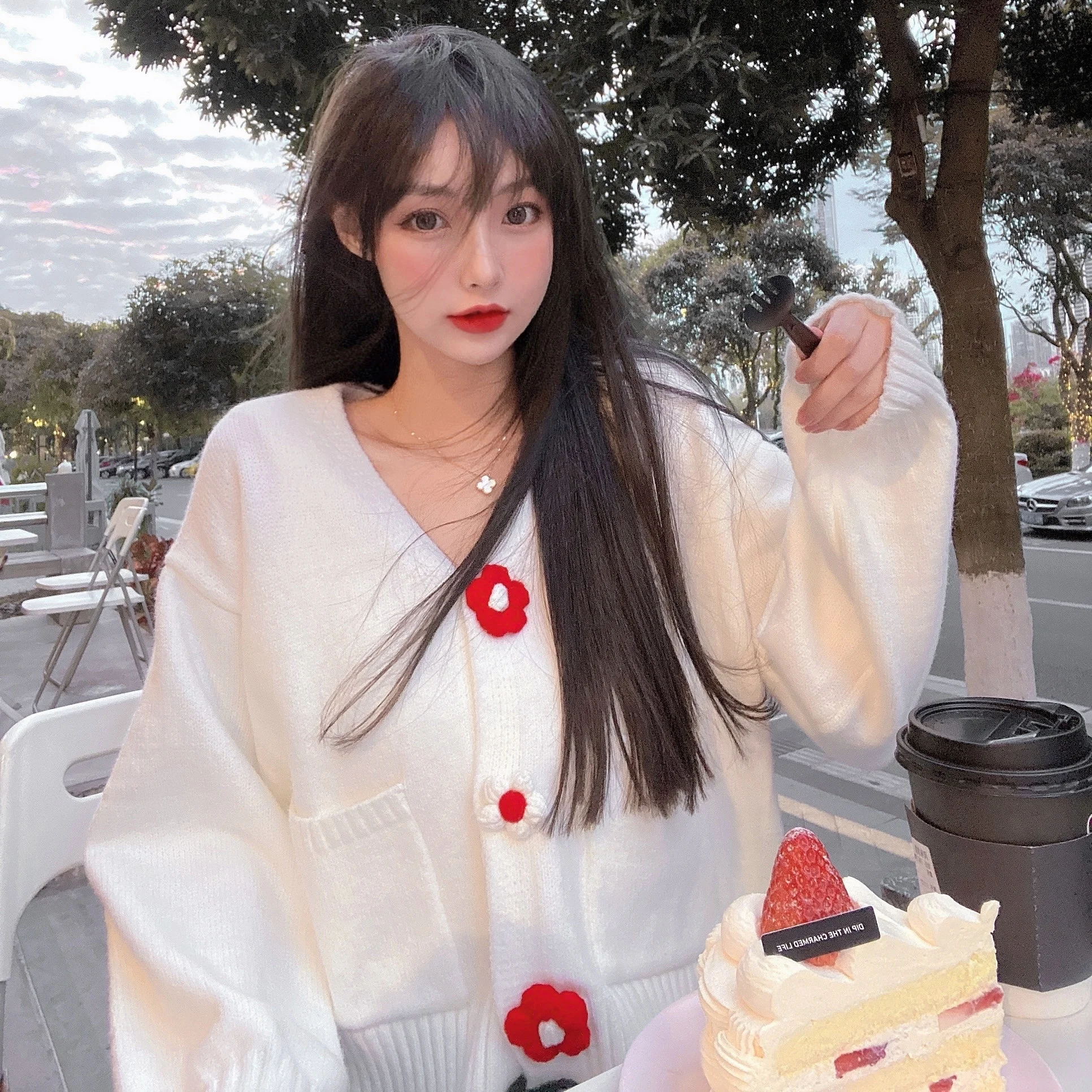 Цена свитер кардиган пальто осень и зима универсальный костюм в Корейском стиле