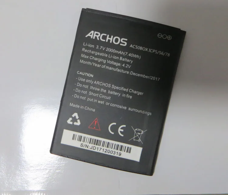 Аккумулятор 2000 мАч 3 7 в для ARCHOS AC50BOX мобильный телефон сменные детали