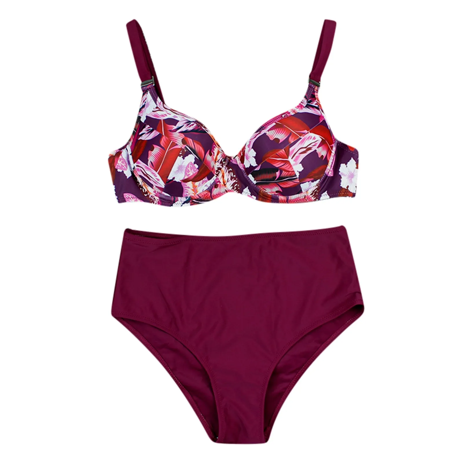 

Sexy Bikinis Women 2021 Swimwear Push Up Swimsuit High Waist Bikini Set Brazilian Bathing Suit Beachwear Bandeau Swimwear